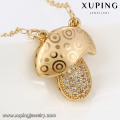 43084 Xuping fashion jewelry gold special design necklace with Synthetic zircon